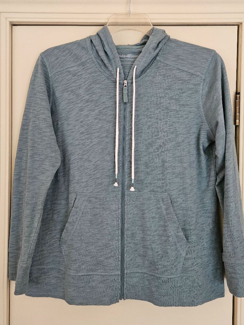 New Eddie Bauer Full Zip Hoodie PL Sage Green New wo Tags